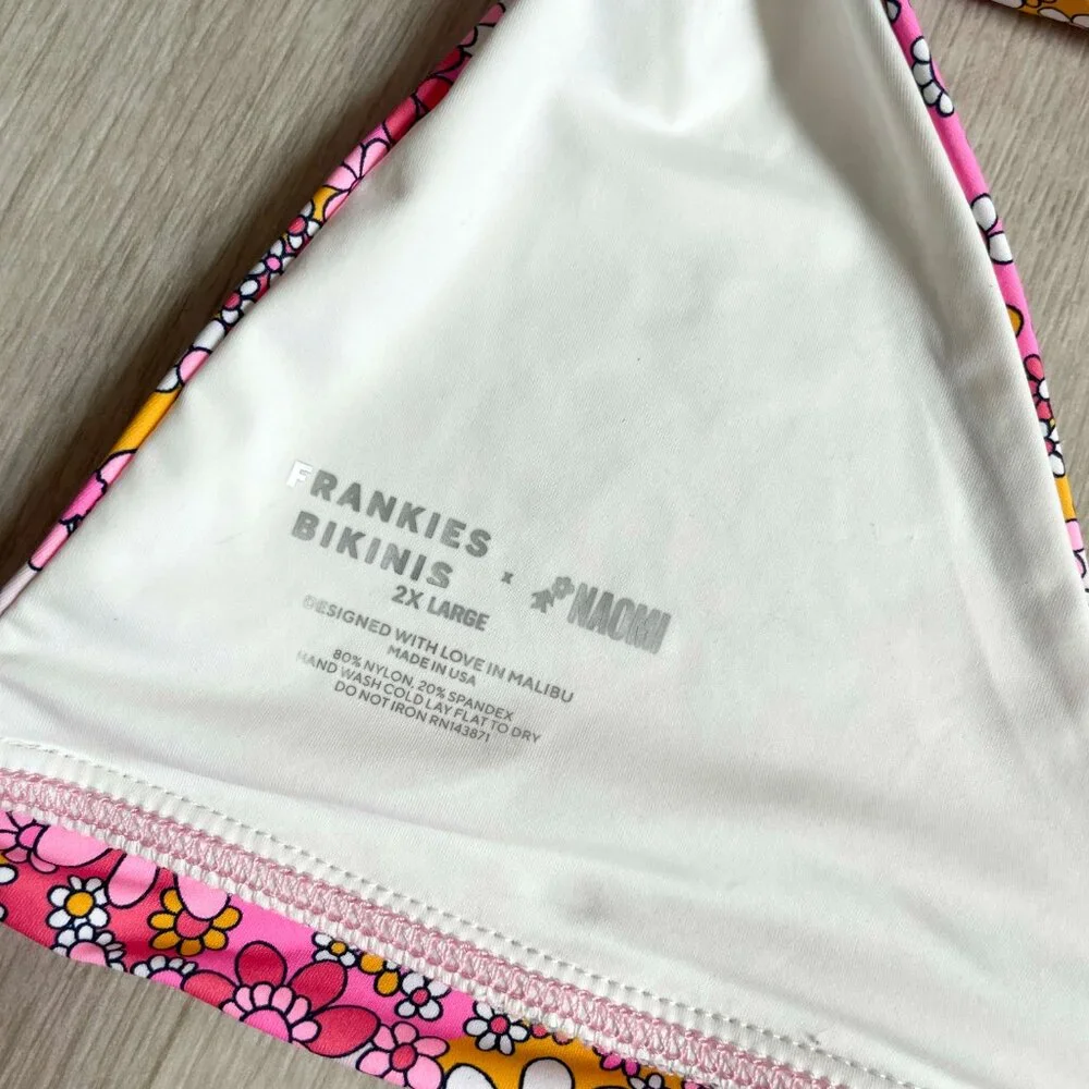 Frankies Bikinis x Naomi Osaka Eden Halter Bikini Top Size XXL NEW NWT